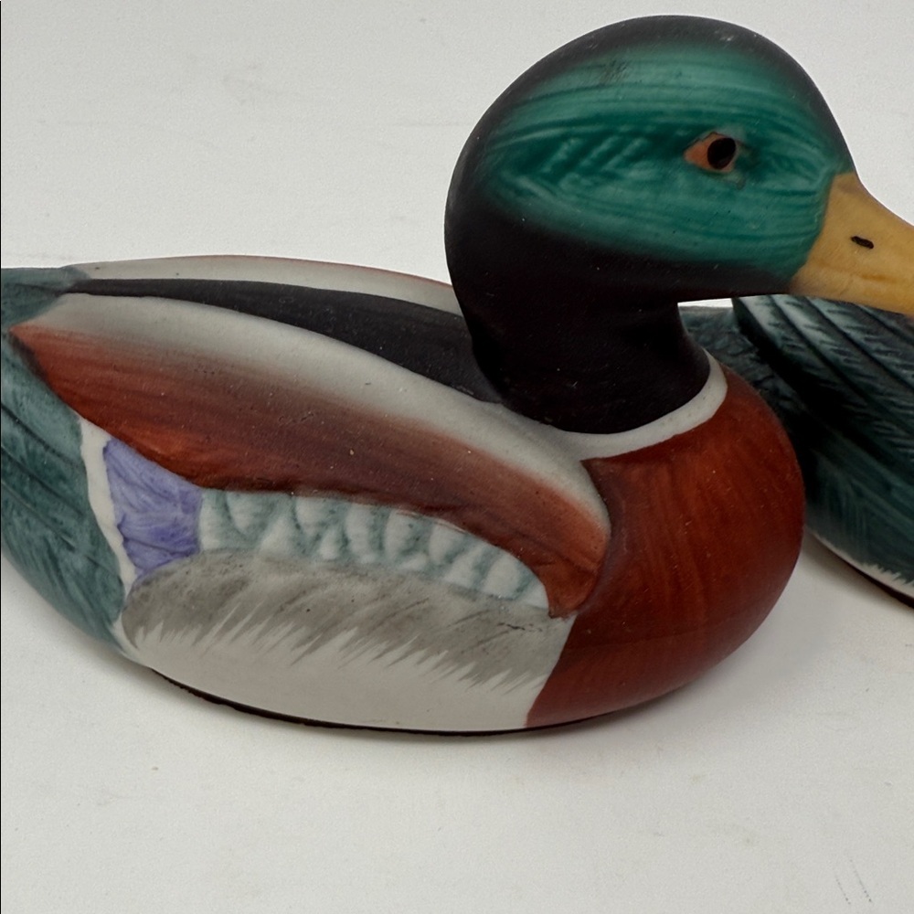 Handcrafted Ceramic Duck Figurines 3x5 in Home Decor Hunting -Outdoor - Picture 4 of 10